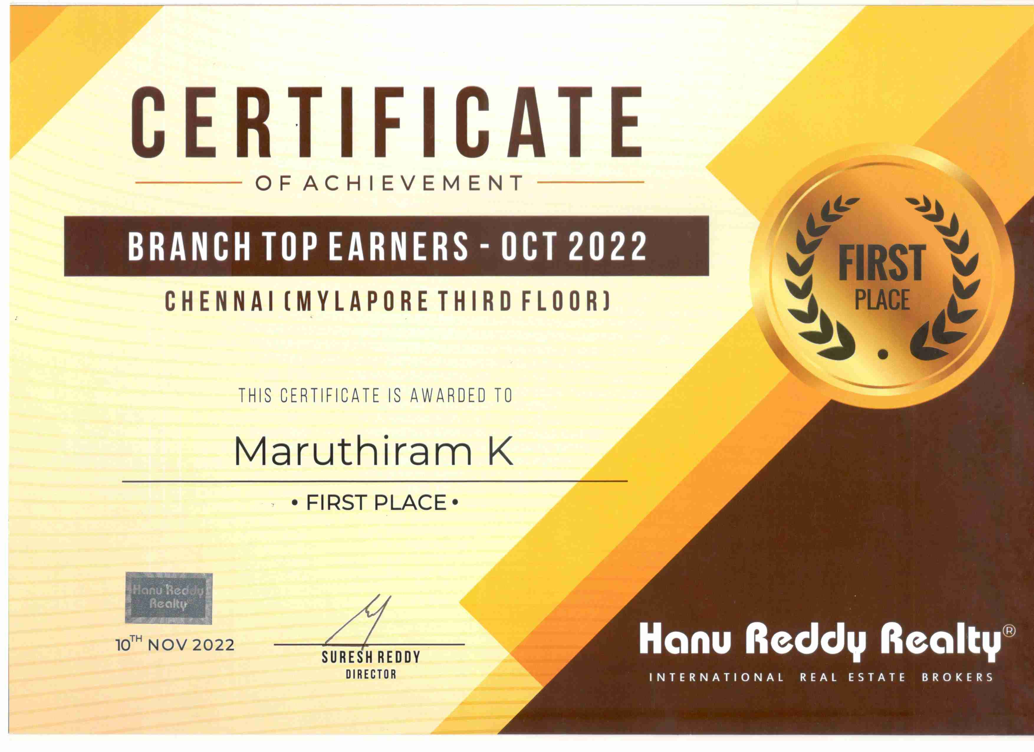 Certificates