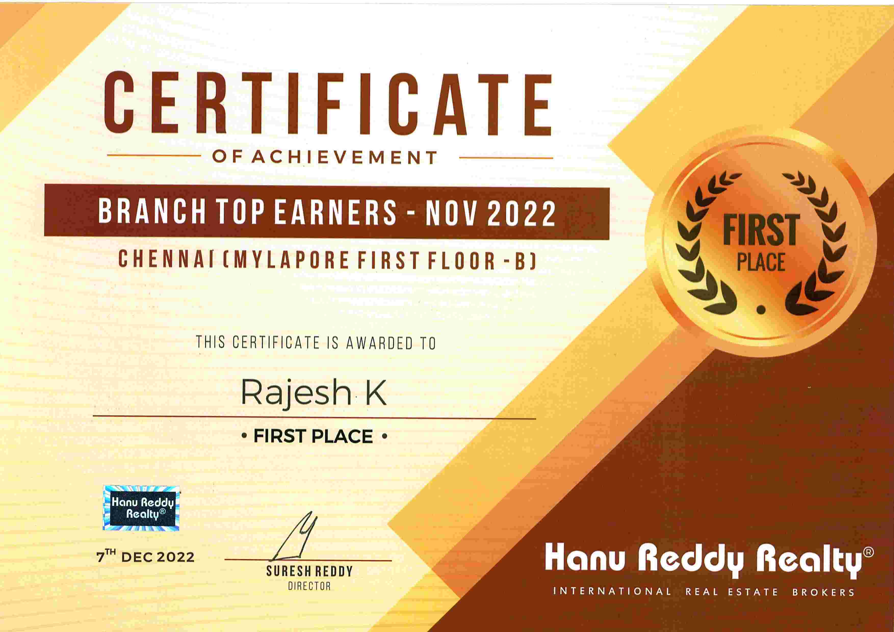 Certificates
