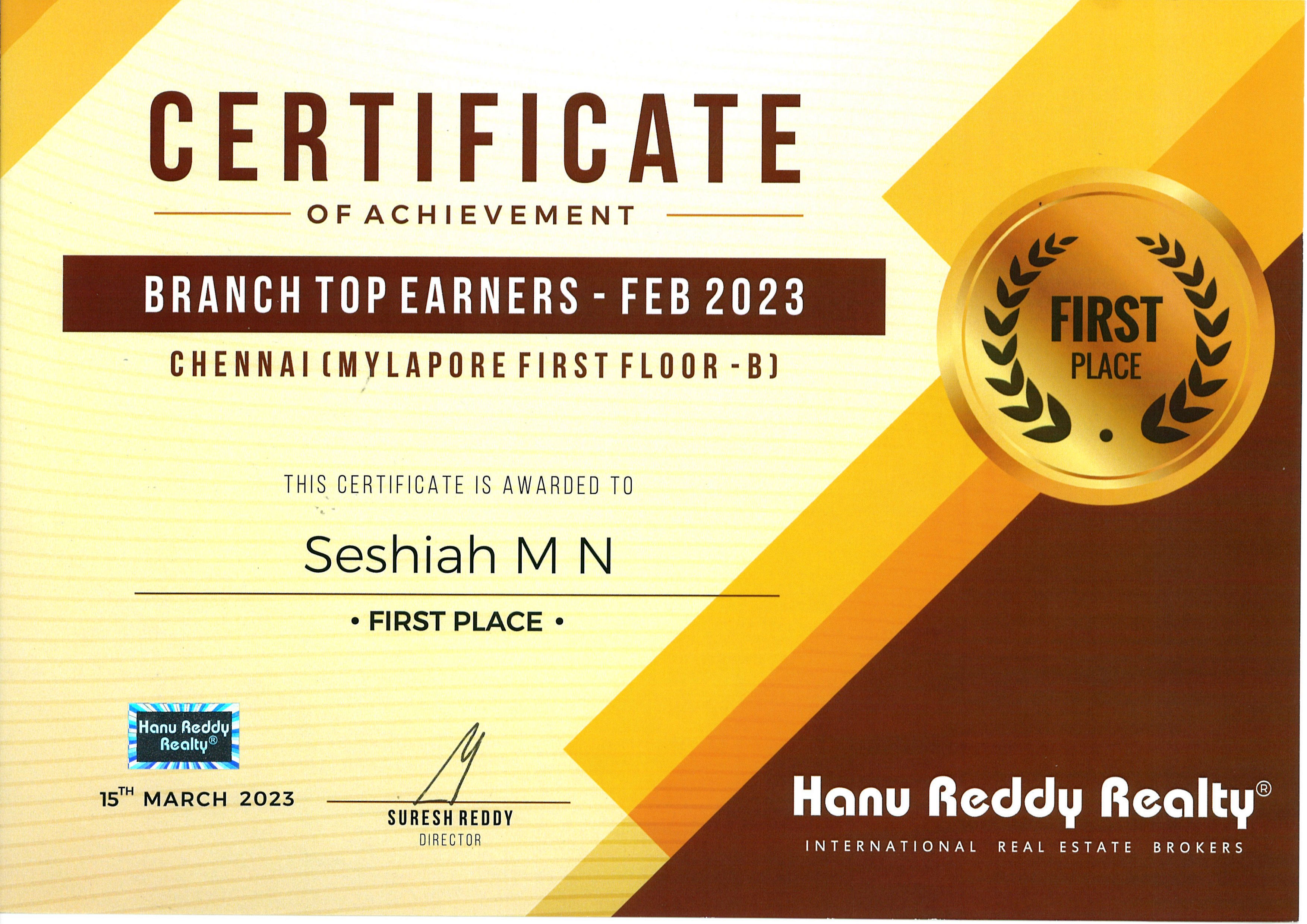 Certificates