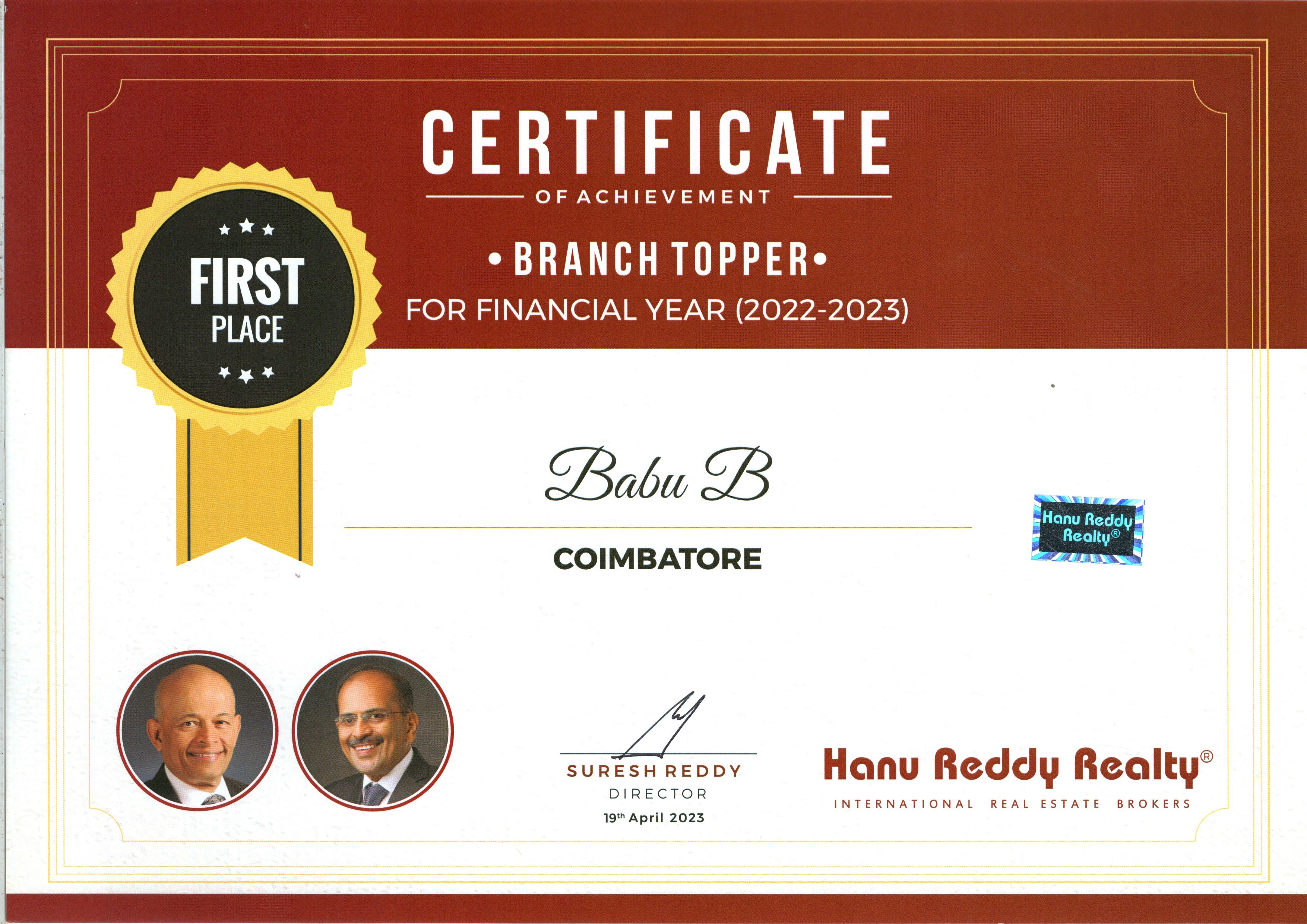 Certificates