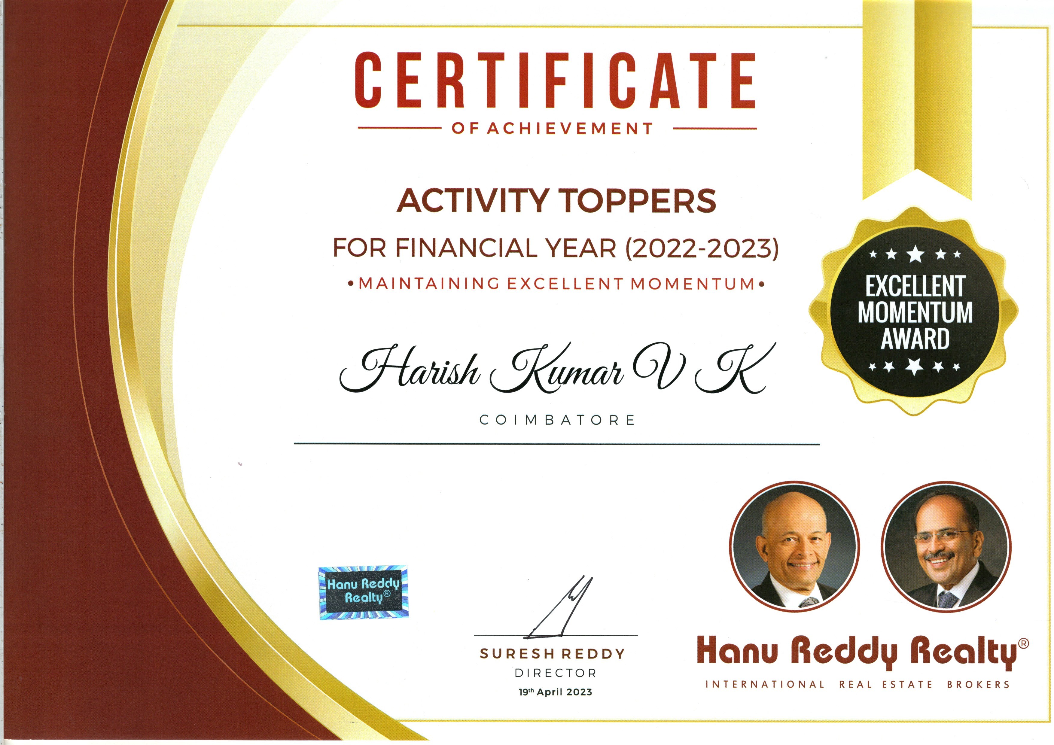 Certificates
