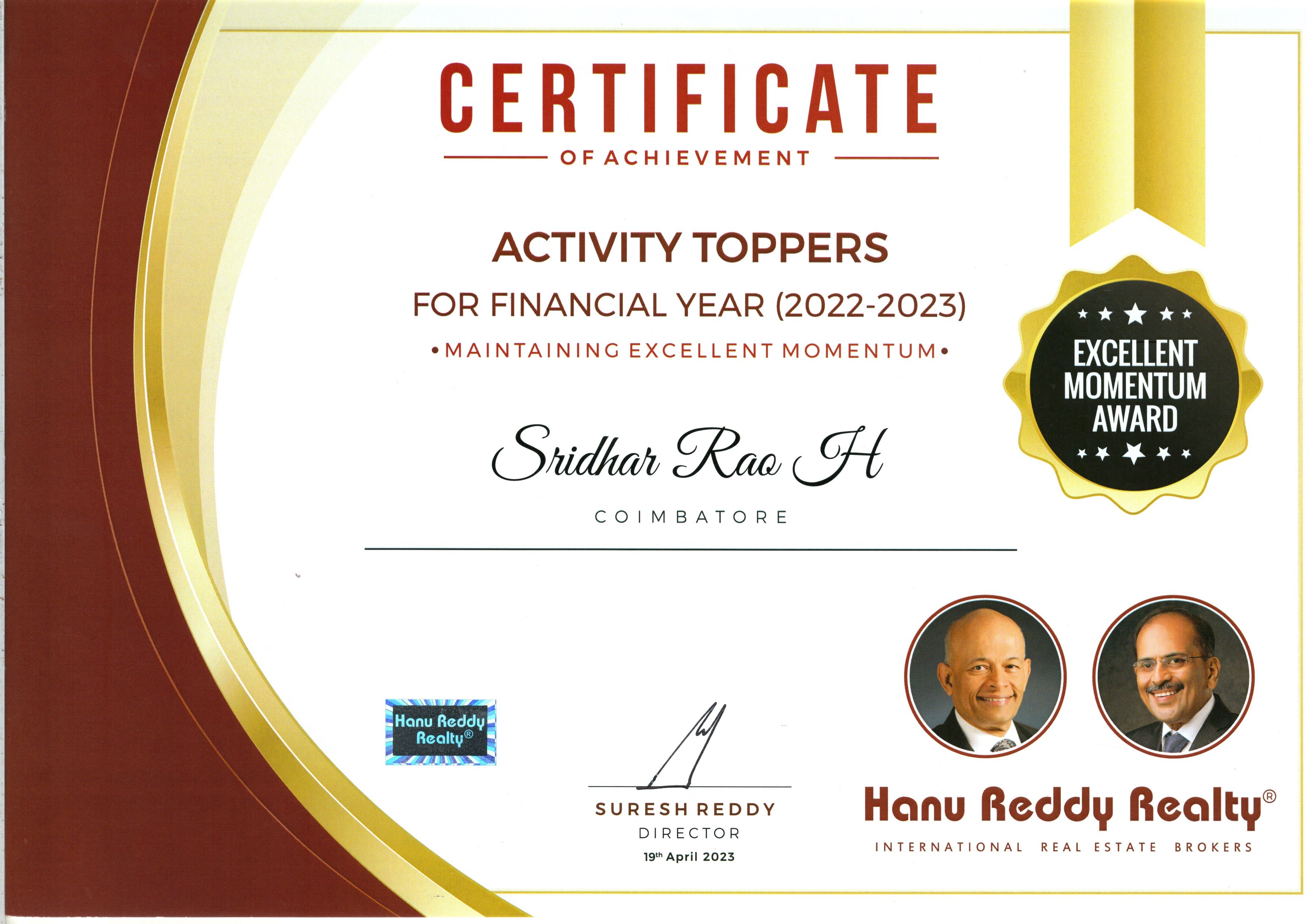Certificates