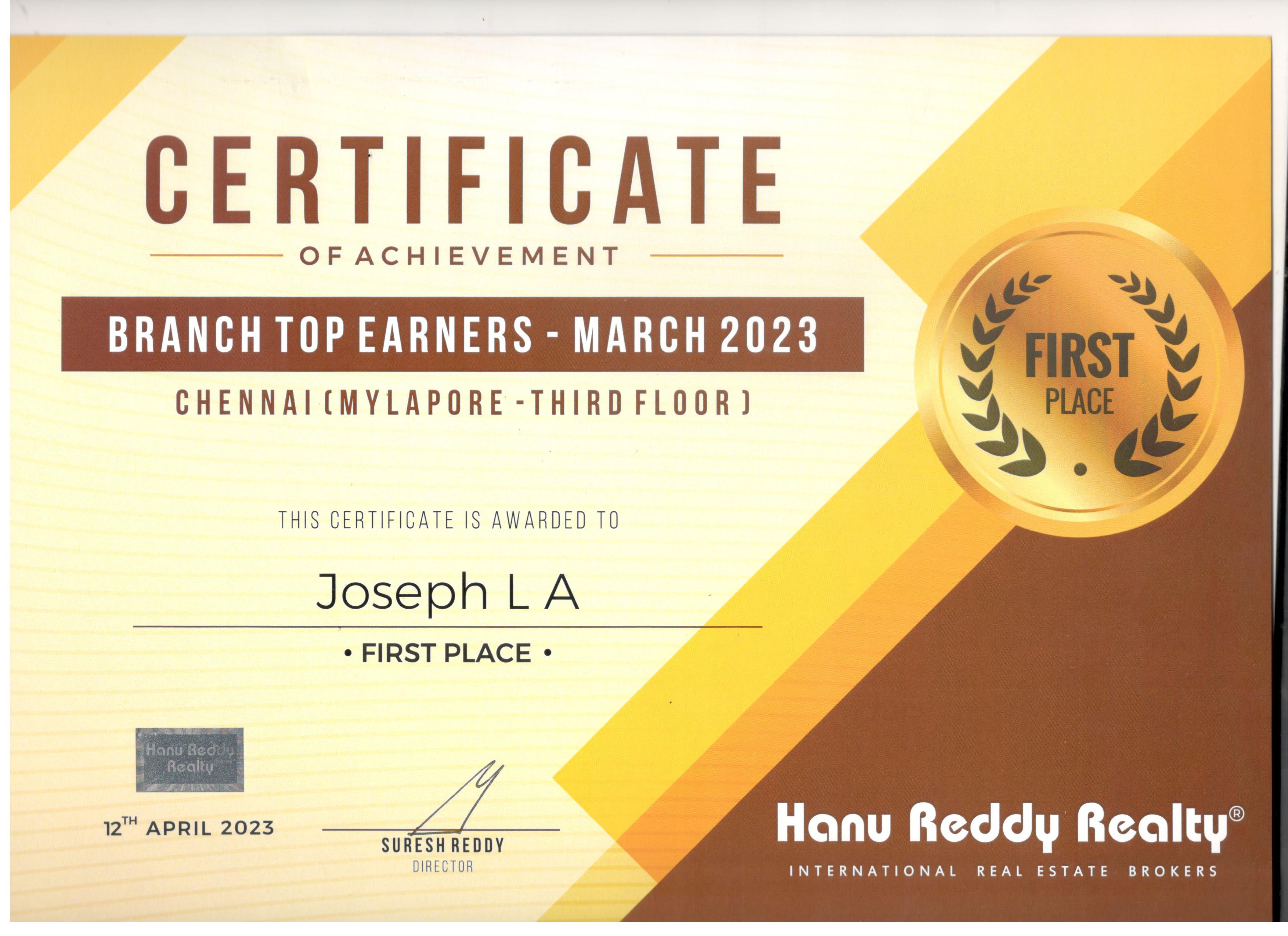 Certificates
