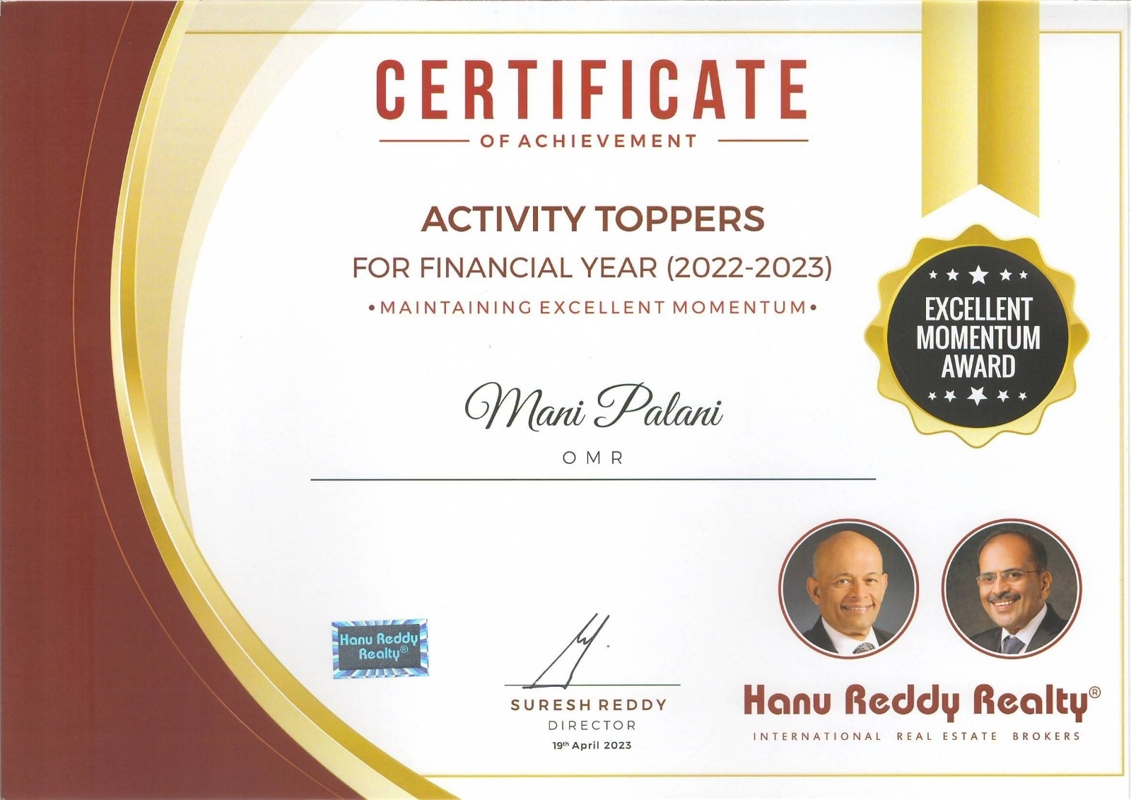 Certificates