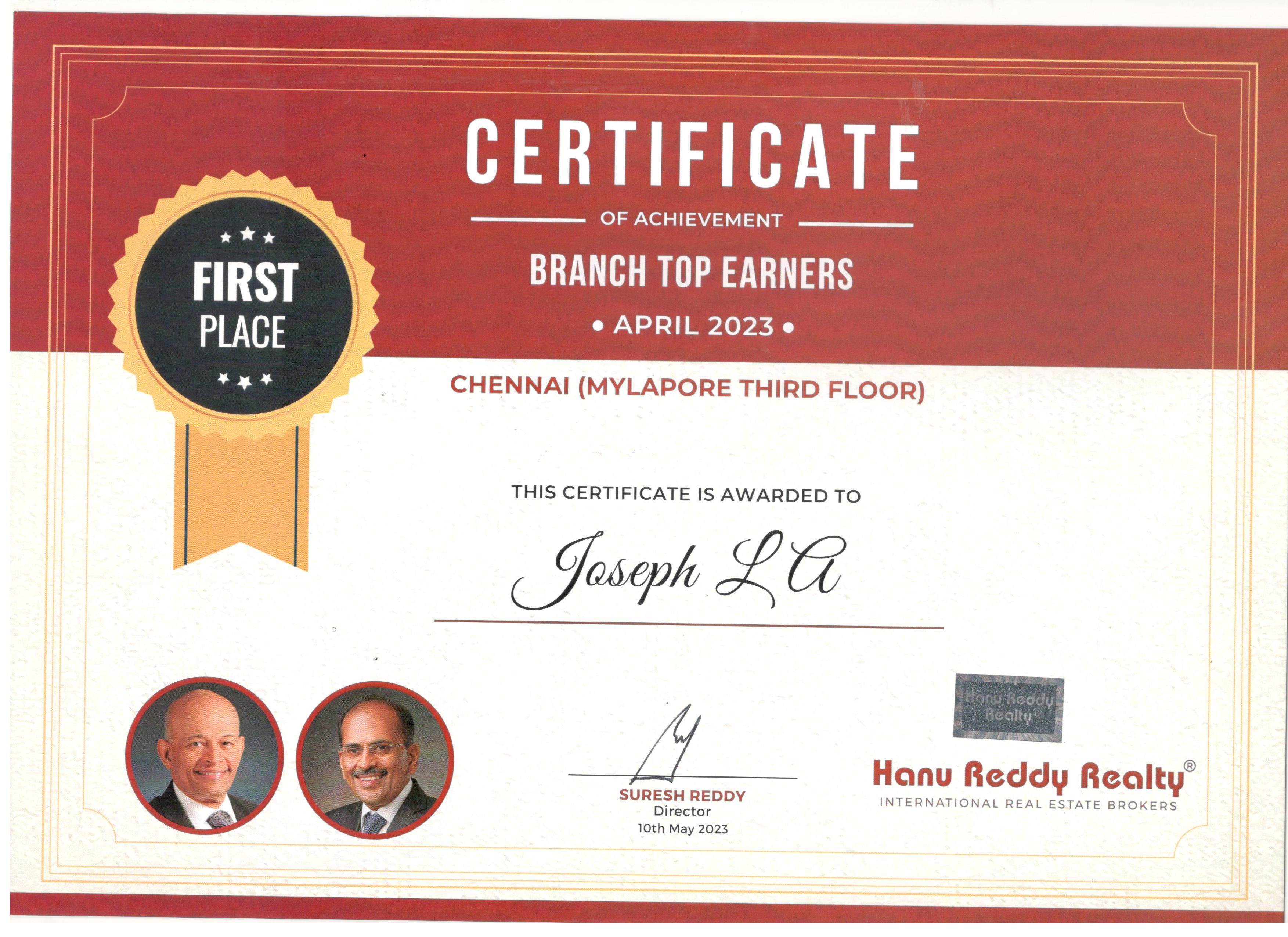Certificates
