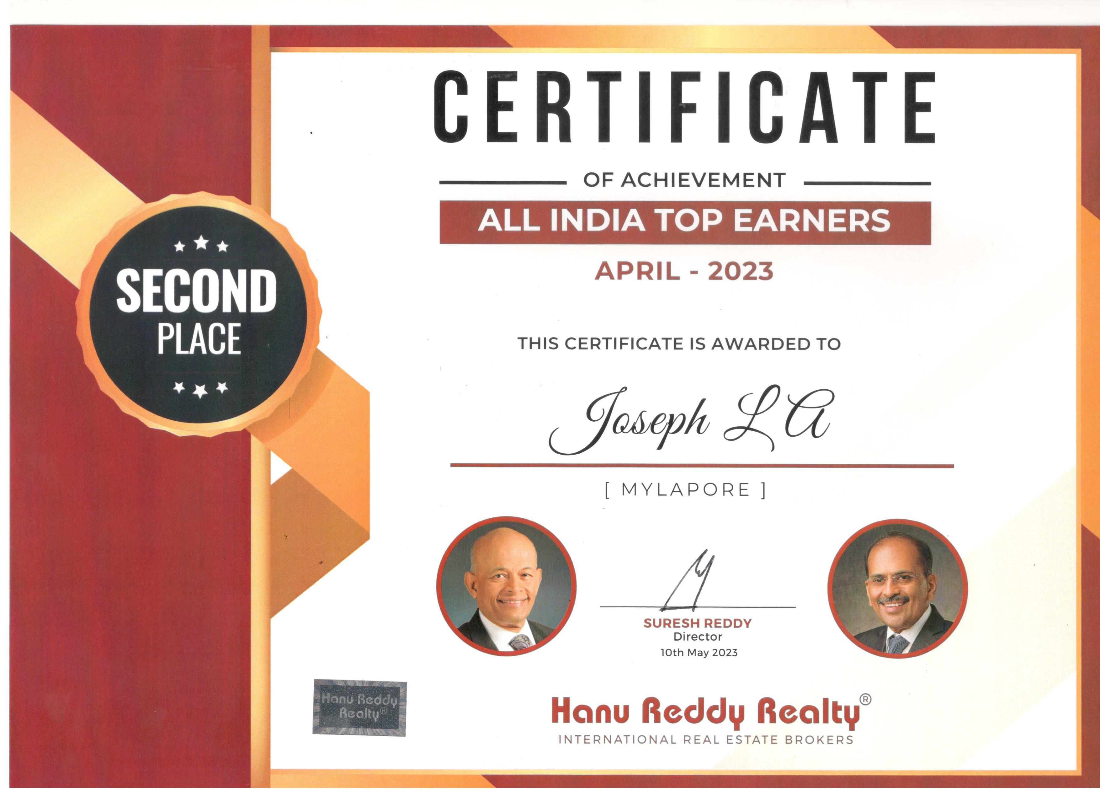 Certificates