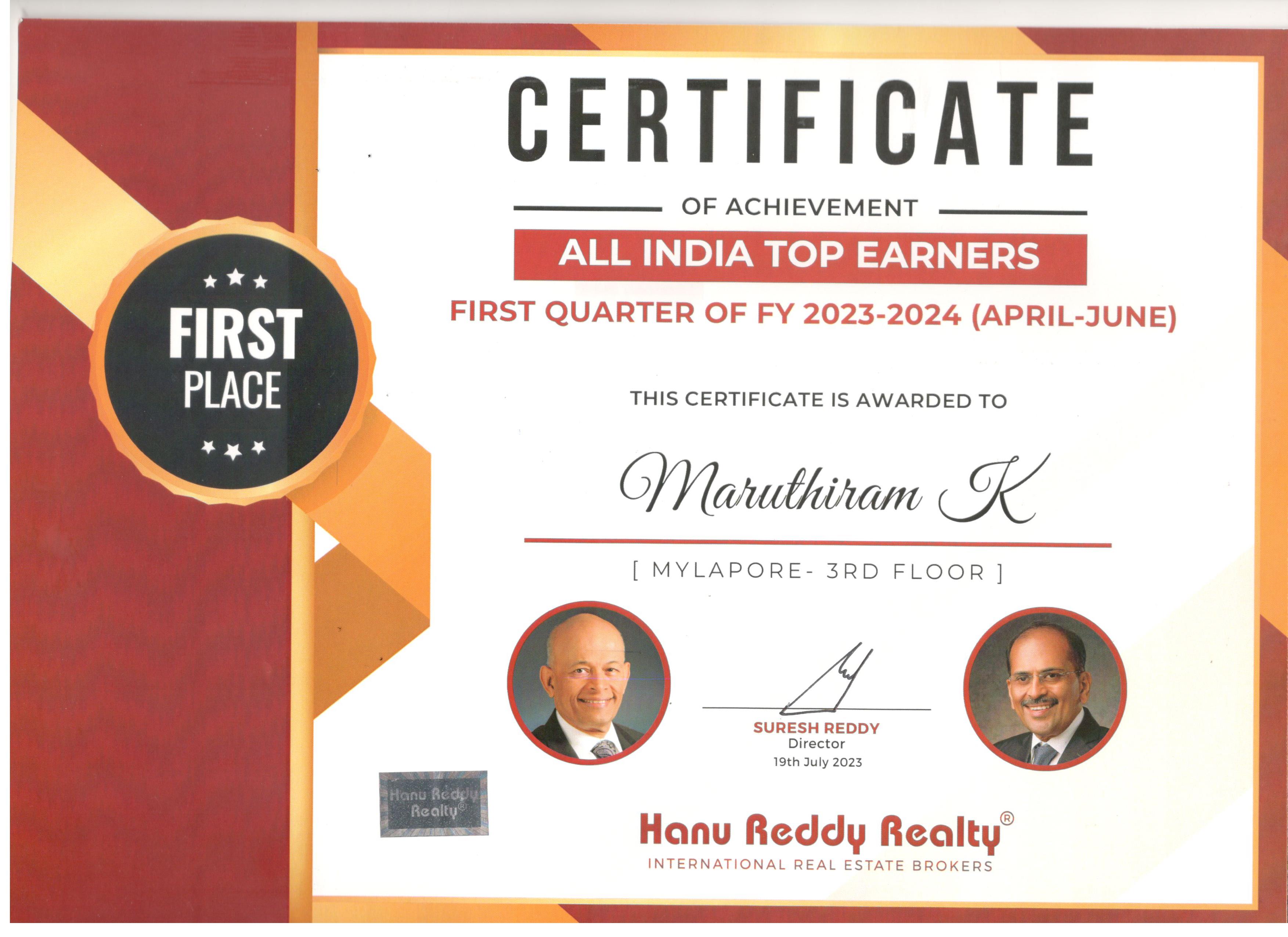 Certificates