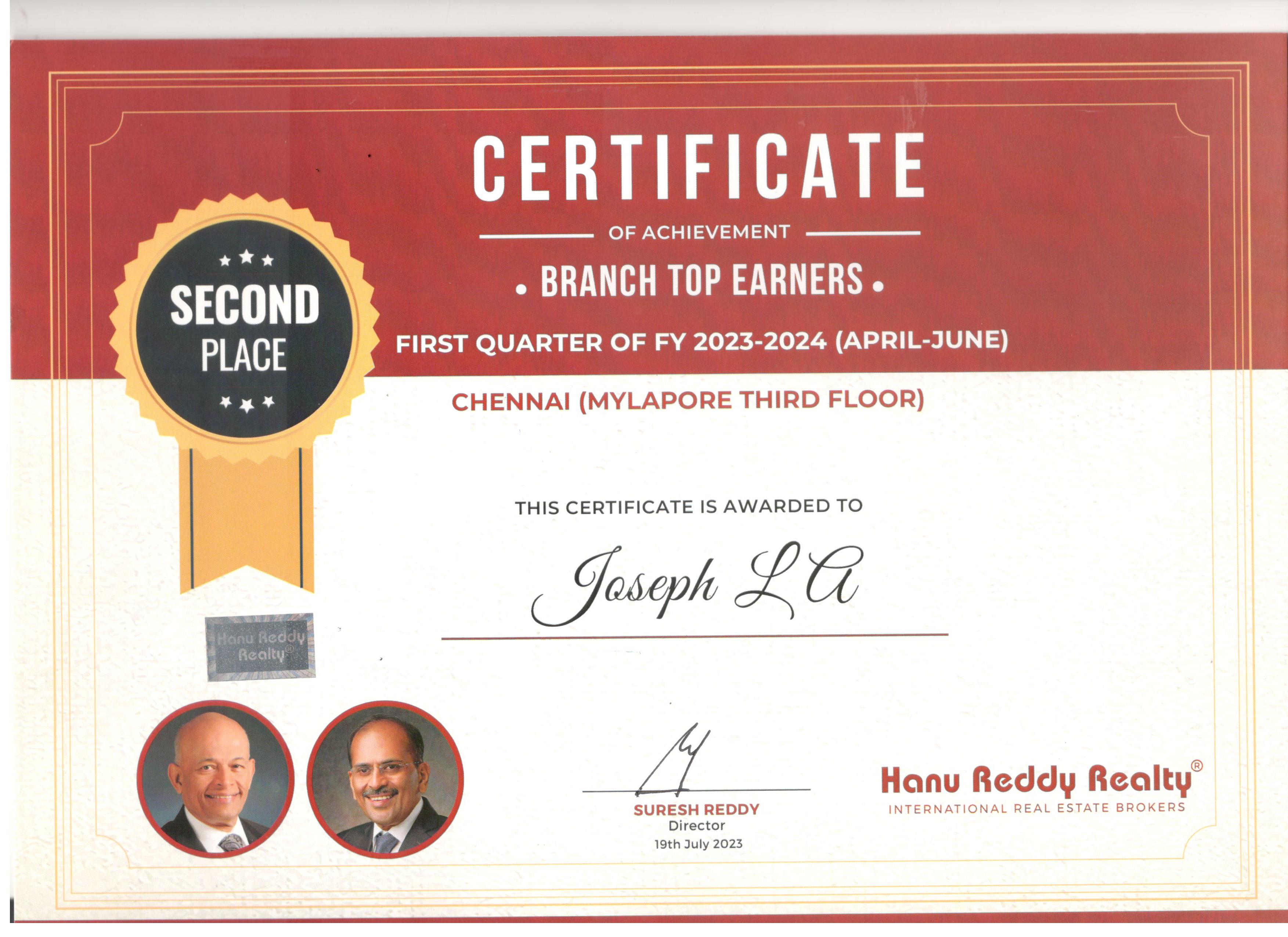 Certificates