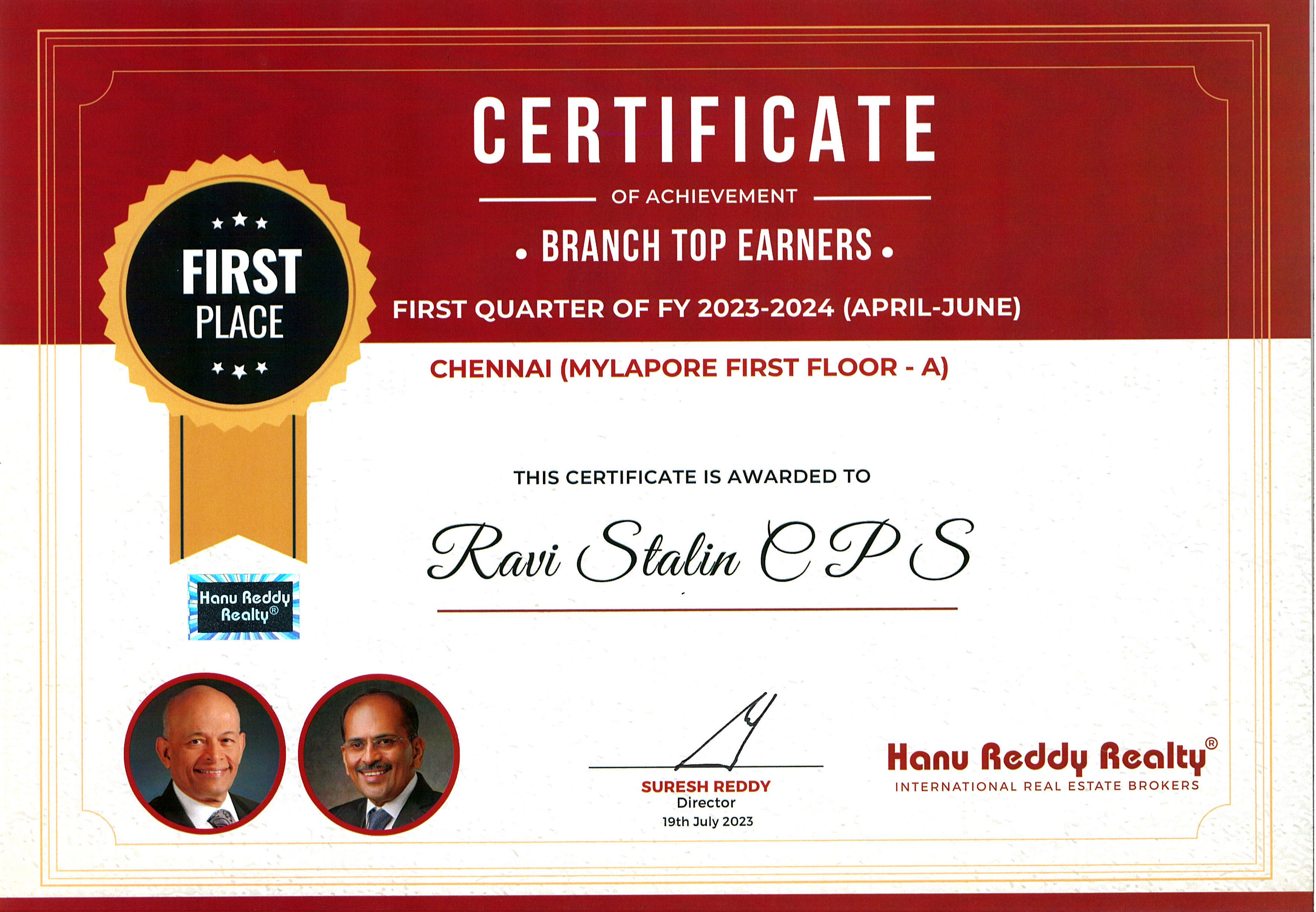 Certificates