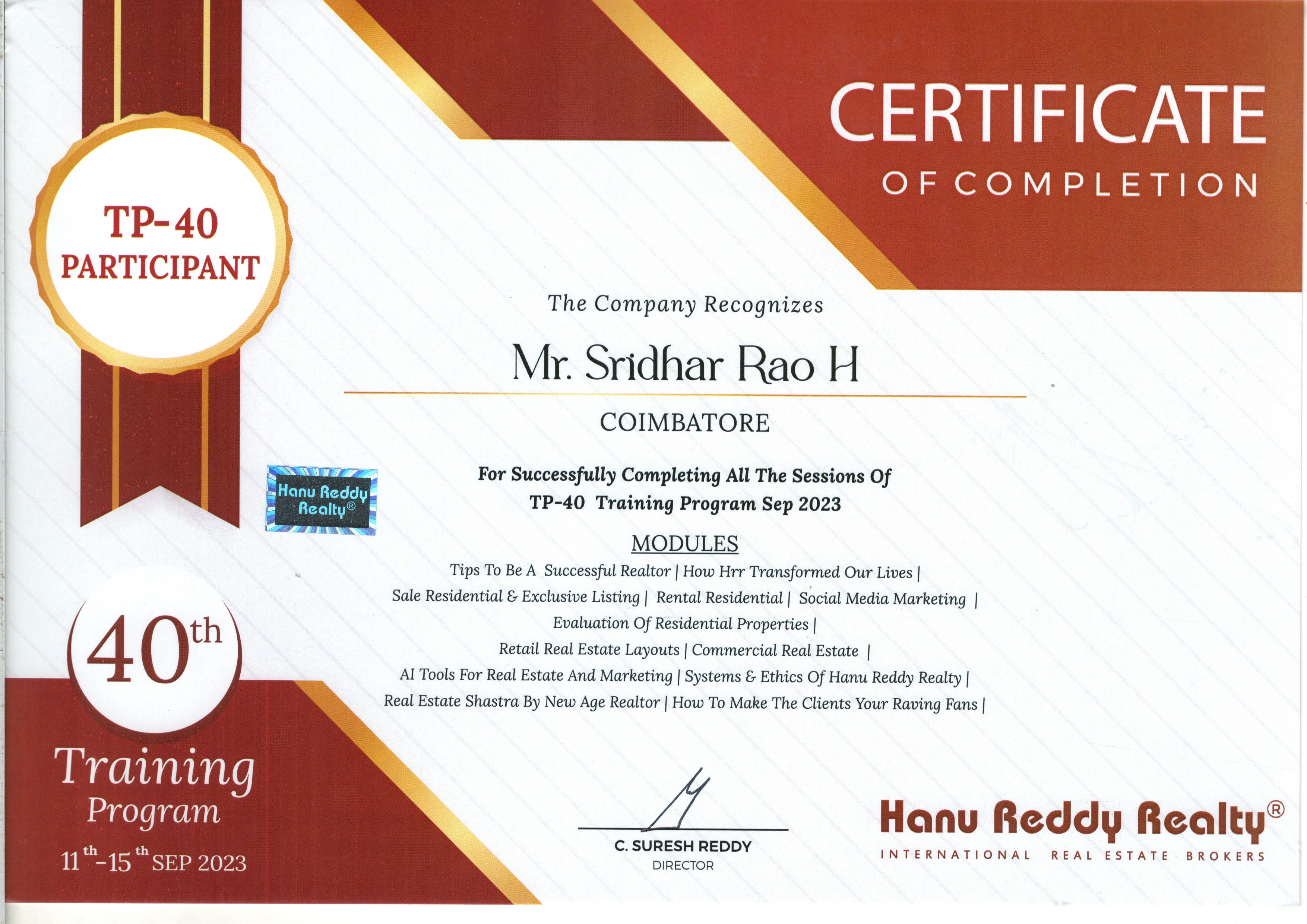 Certificates