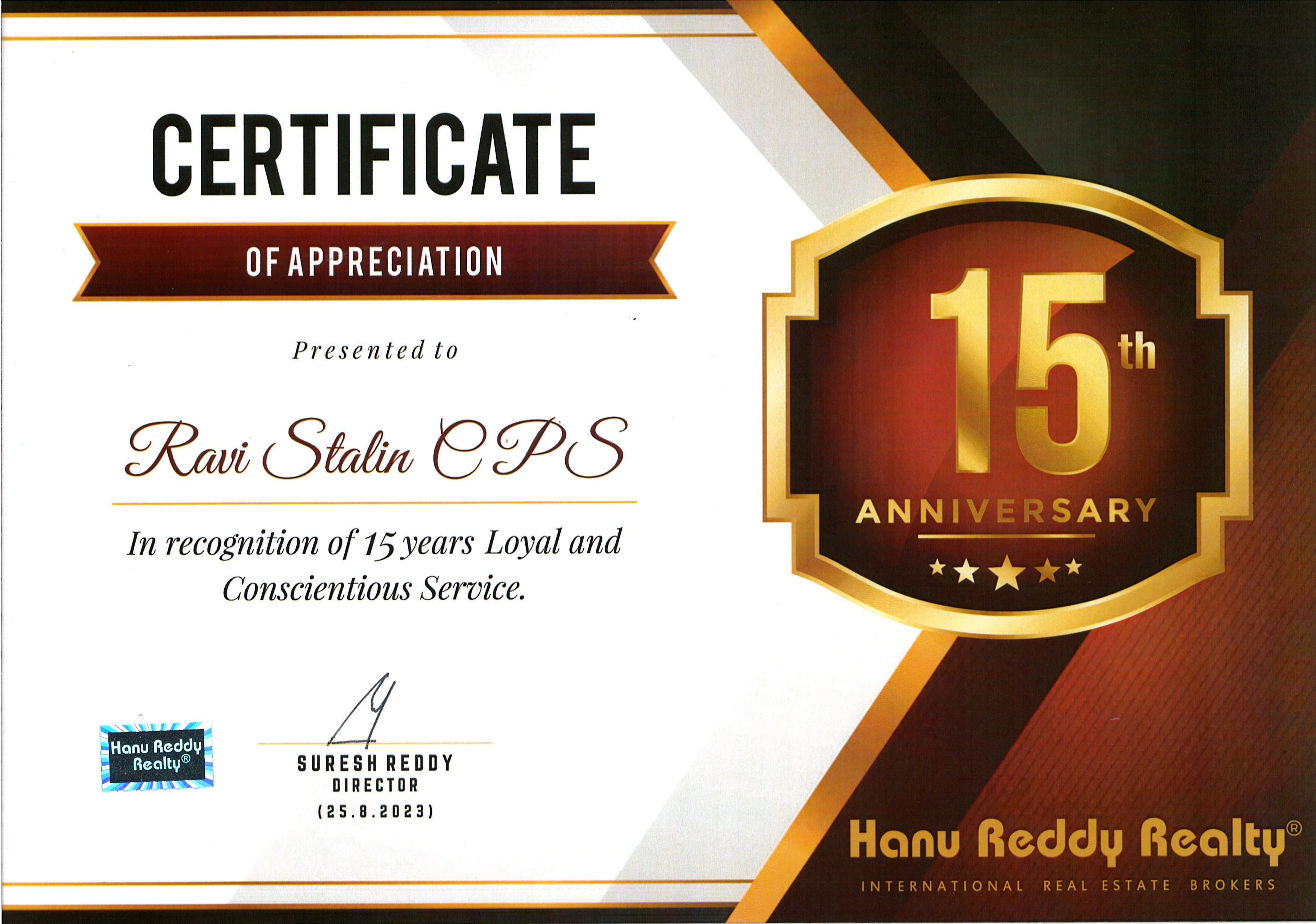 Certificates