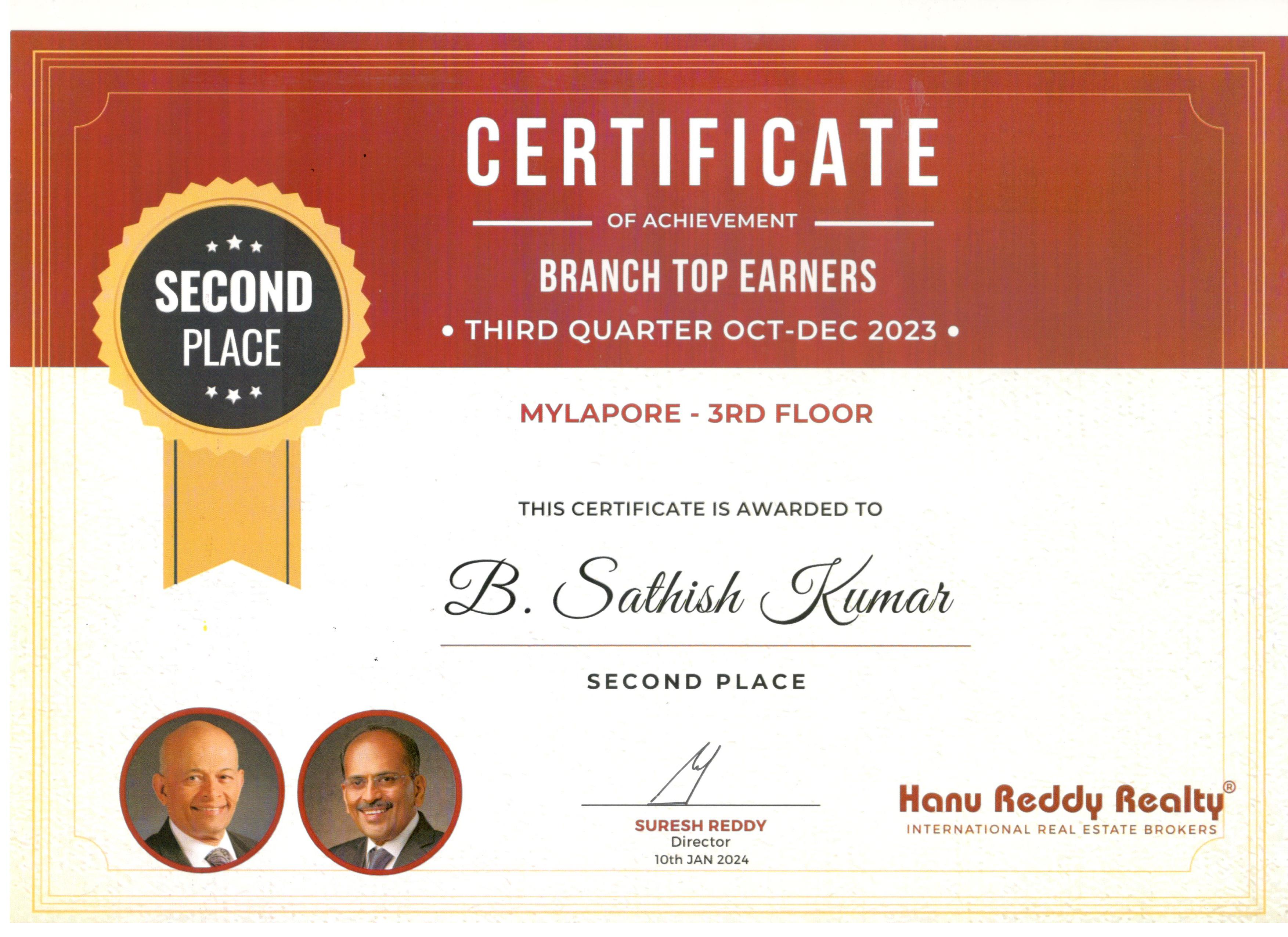 Certificates