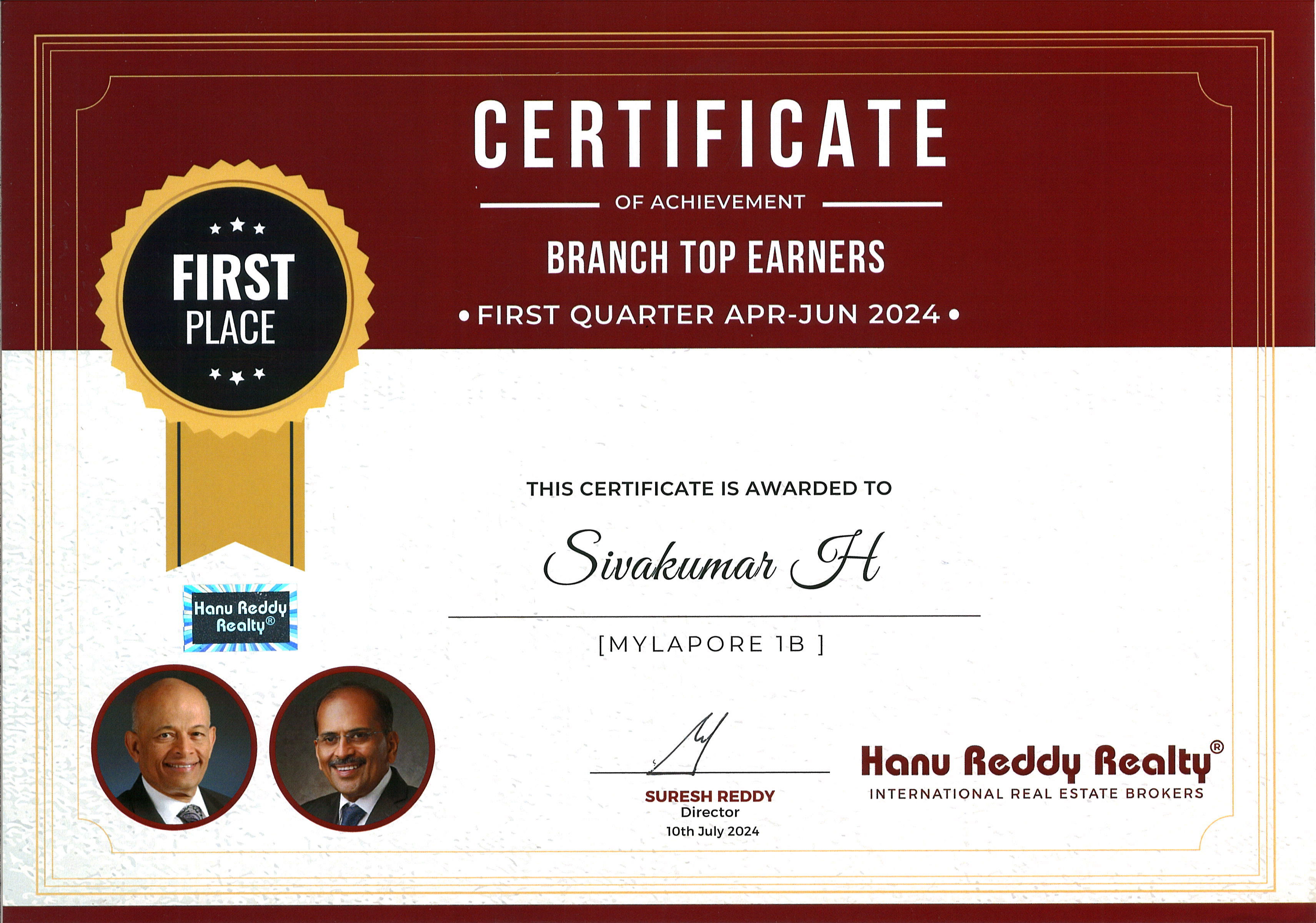 Certificates