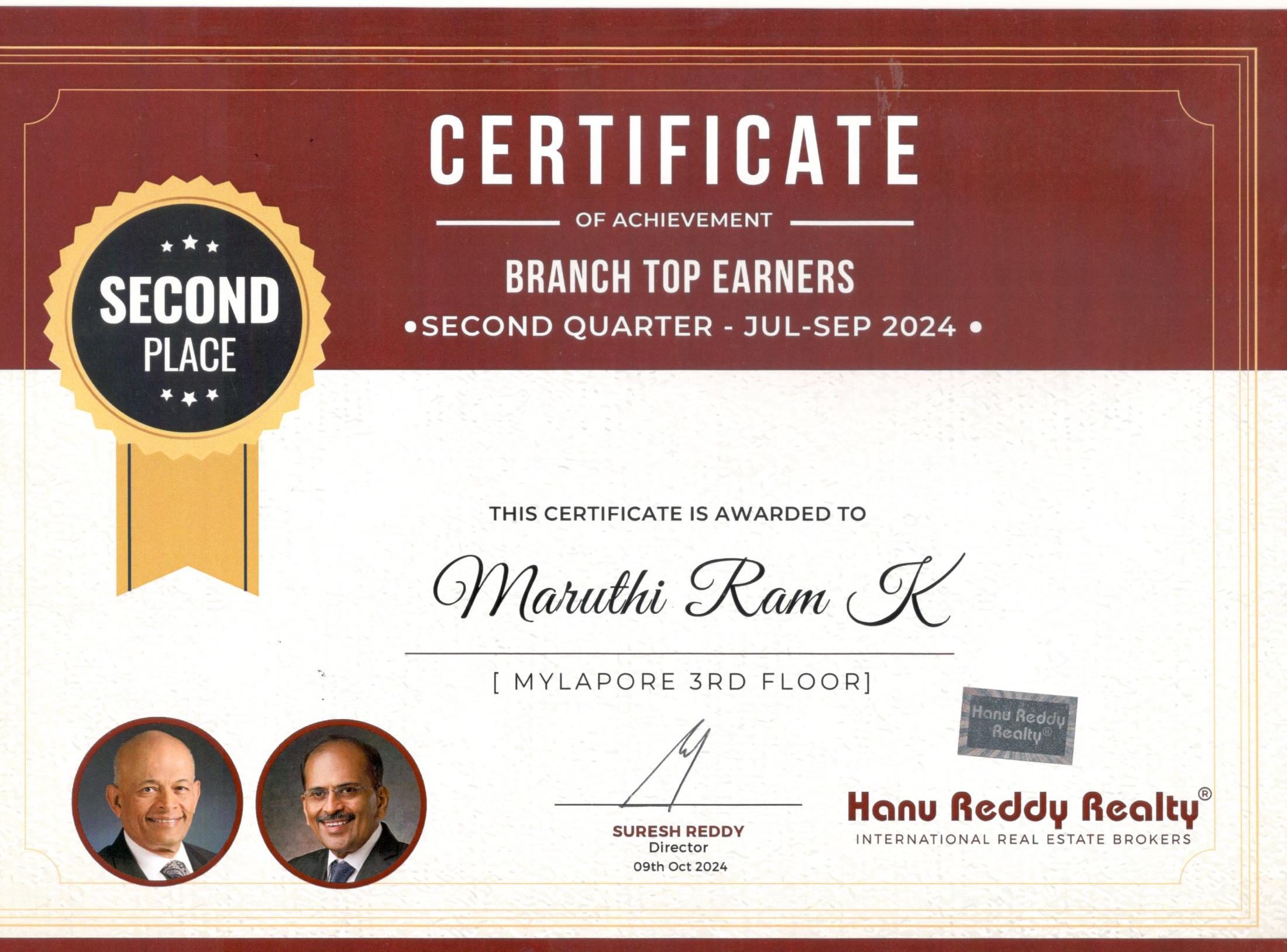 Certificates