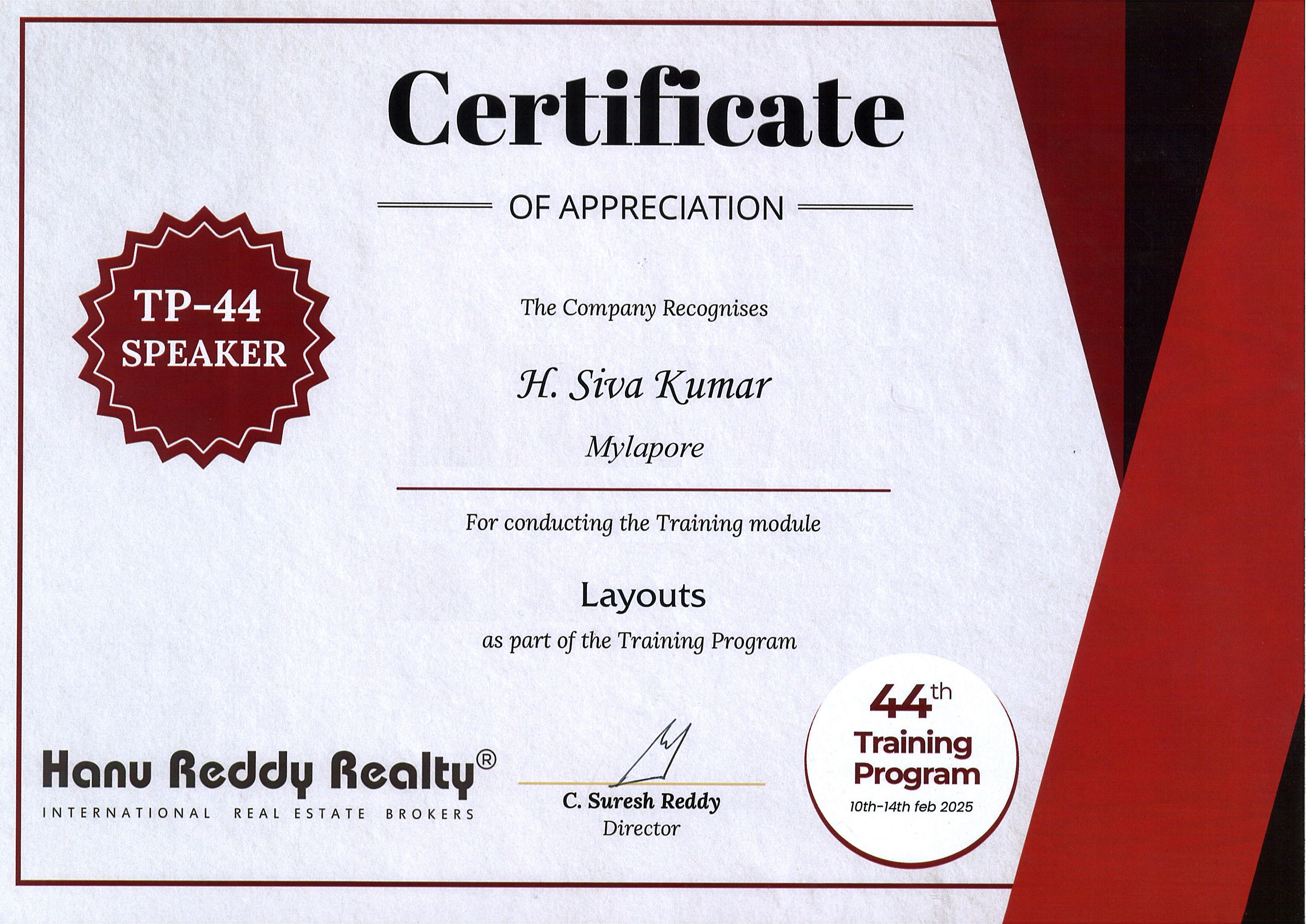 Certificates