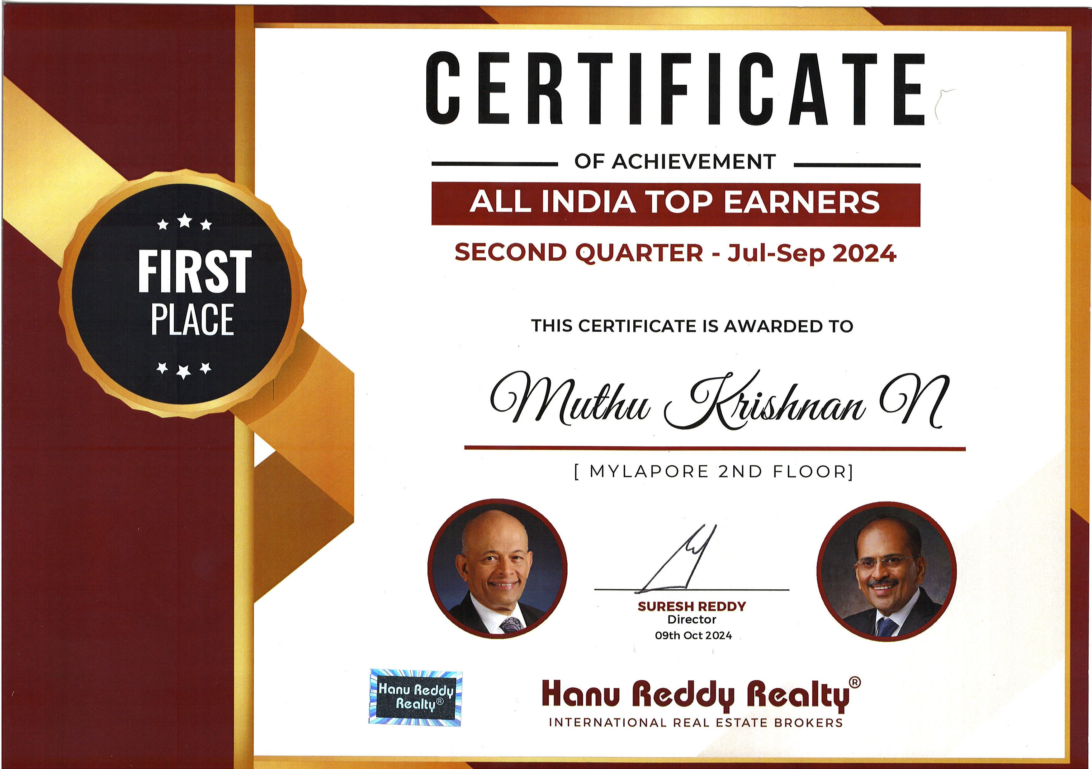 Certificates