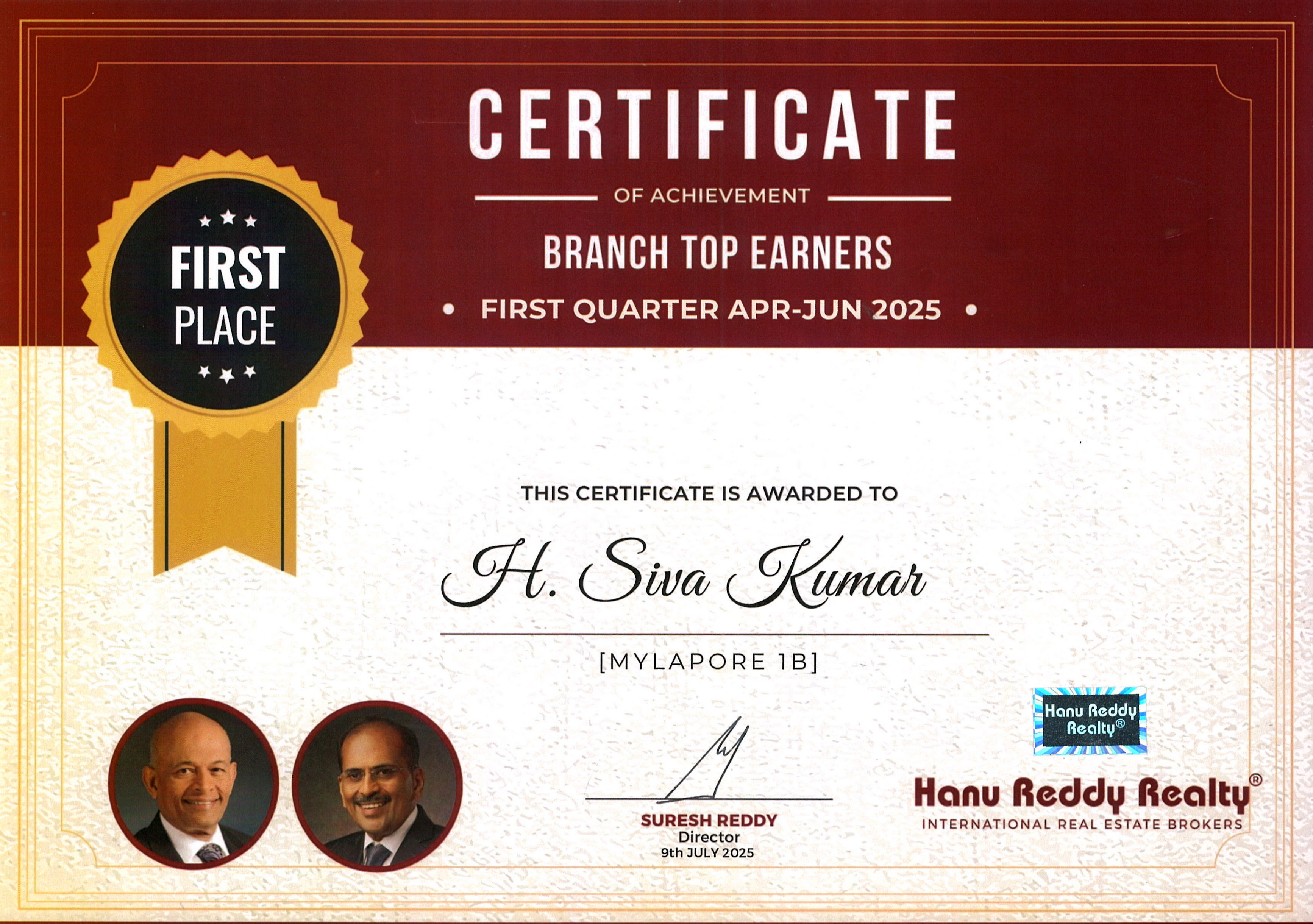 Certificates