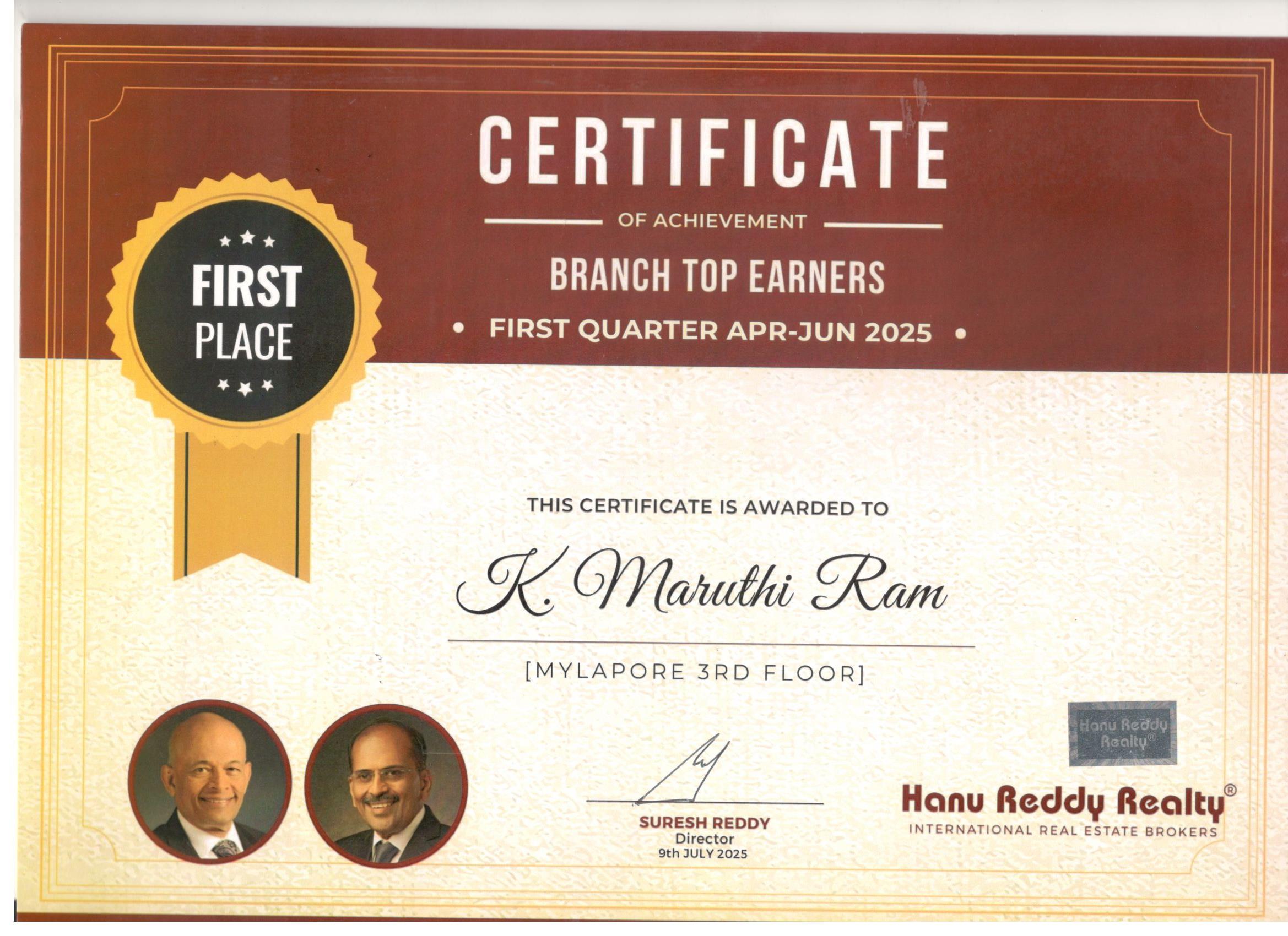Certificates