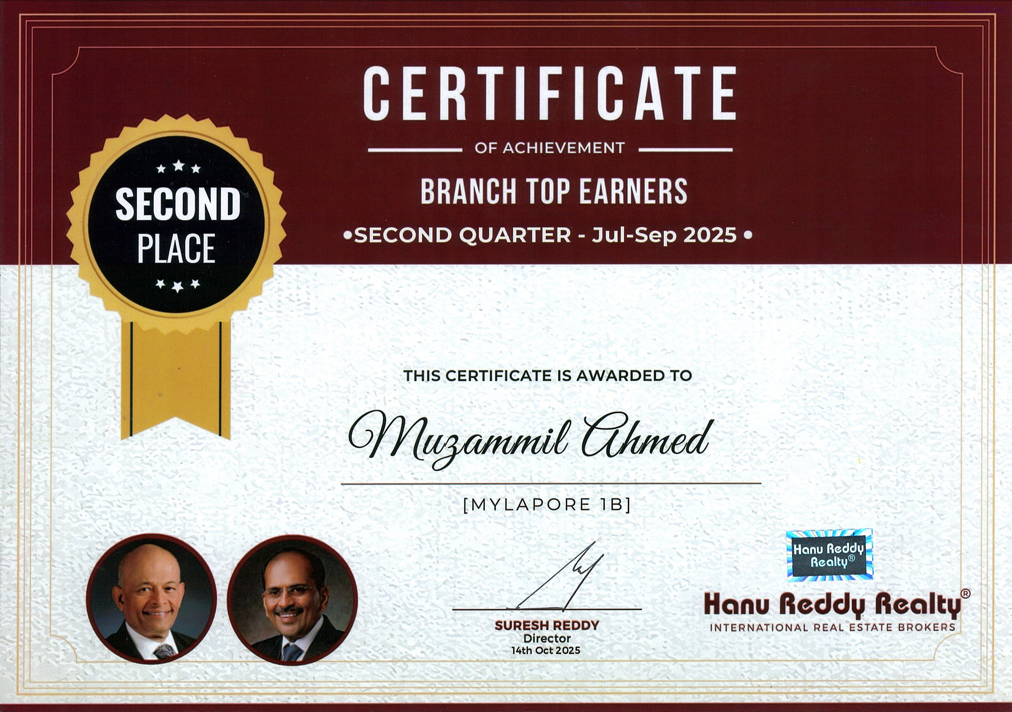 Certificates