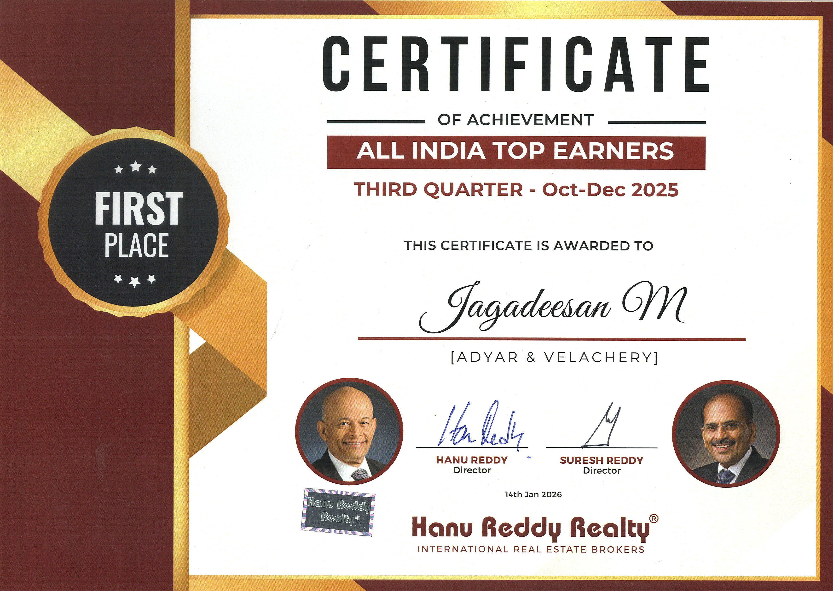 Certificates