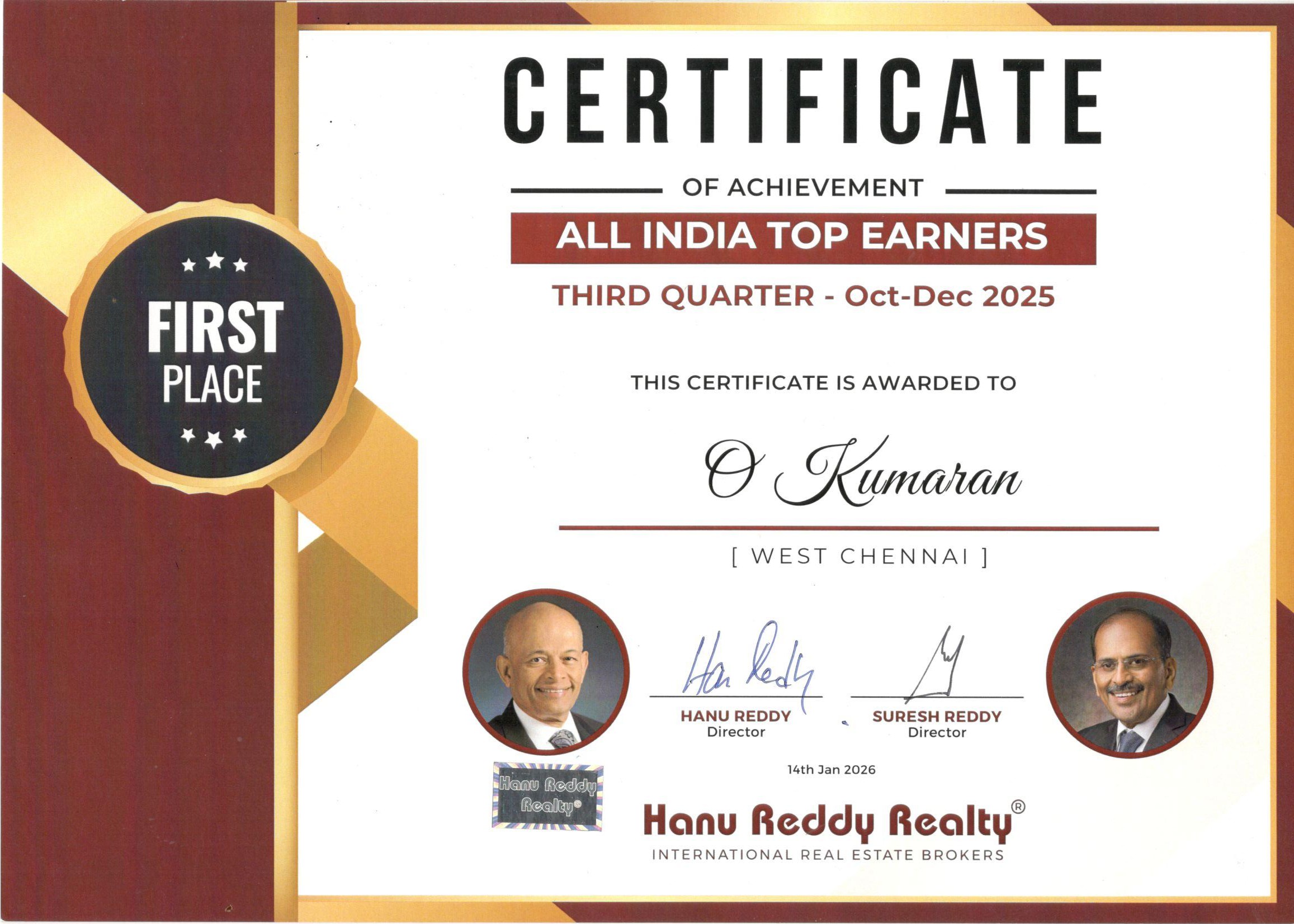 Certificates
