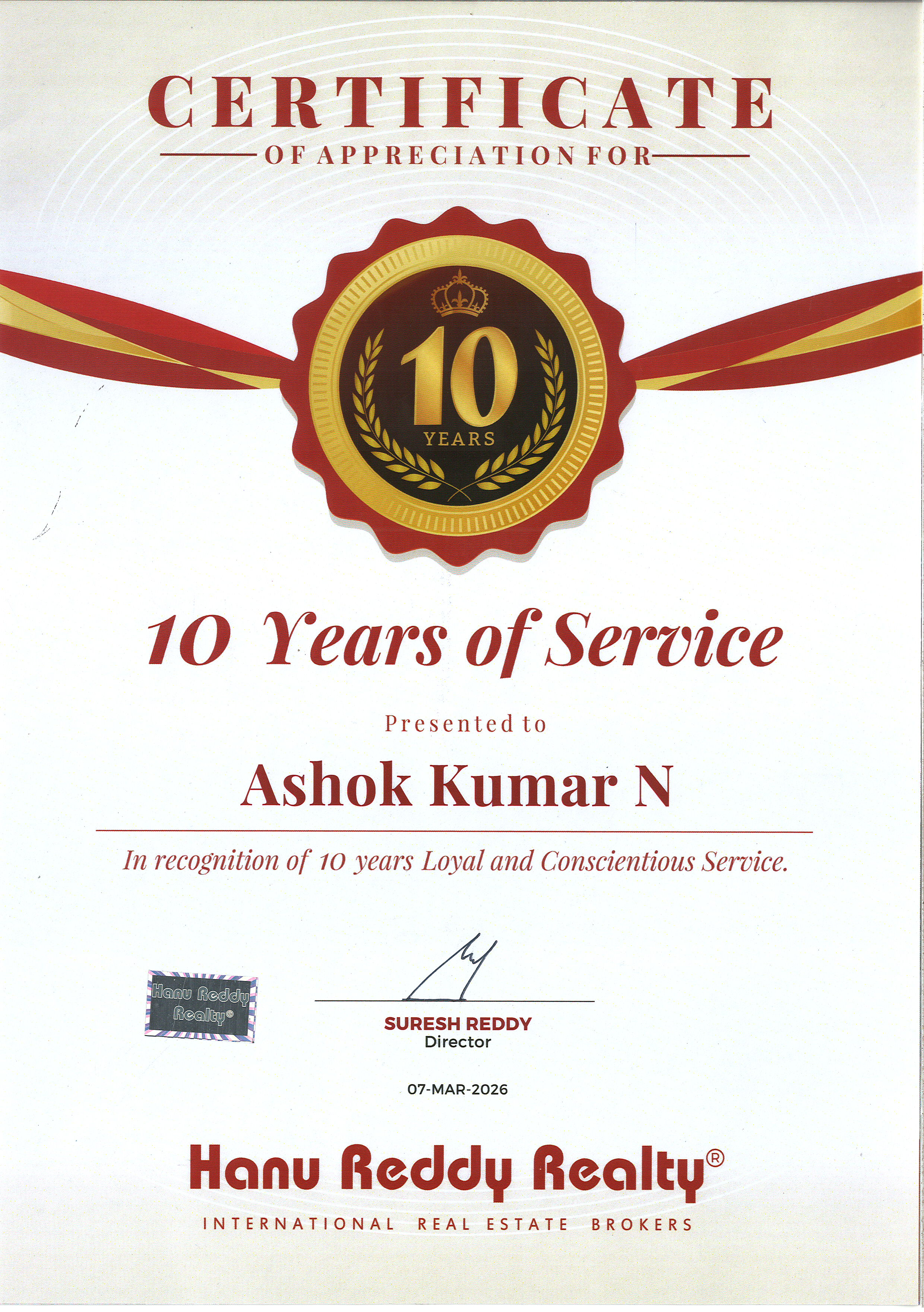Certificates