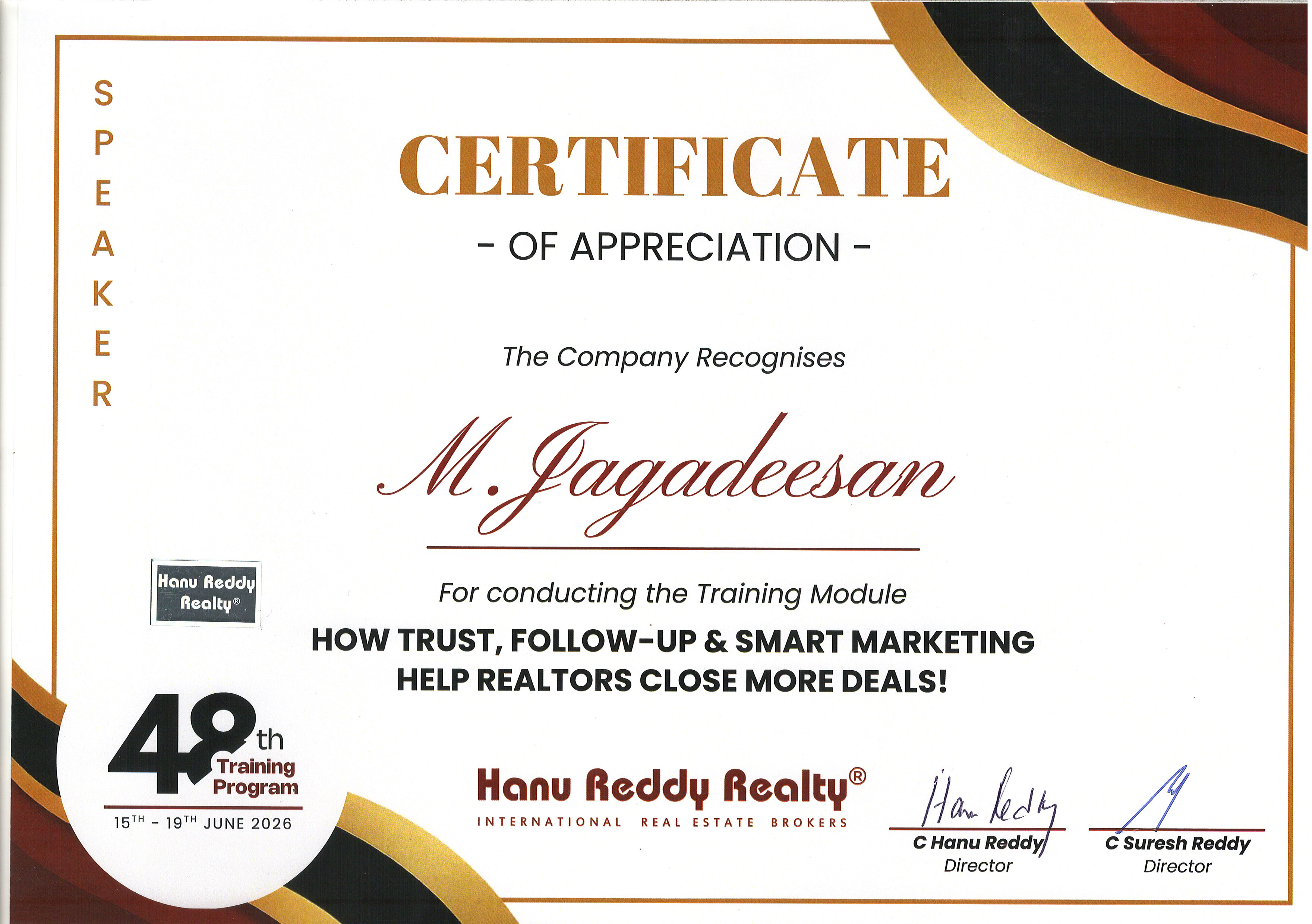 Certificates